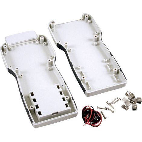 Hammond Electronics 1553TGYBAT Contenitore palmare 210 x 100 x 32 ABS Grigio 1 pz. (1/2)