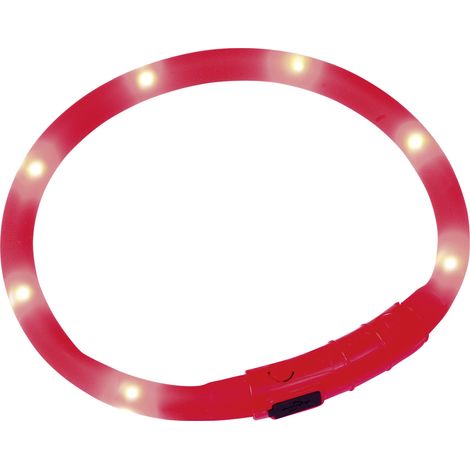 Nobby LED Leuchthalsband Visible rot für Hunde mit kurzem Fell Halsbänder