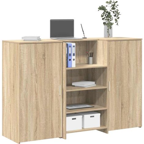Empfangstheke Sonoma-Eiche 155x50x103,5 cm Holzwerkstoff