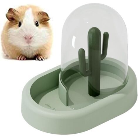 Distributeur Automatique de Nourriture pour Hamsters, Hamster Distributeur Nourriture, pour Animaux de Compagnie pour Hamsters, Cochon d'Inde, Guinées, Chinchilla, Furets, Petits Animaux (Vert) (1/4)