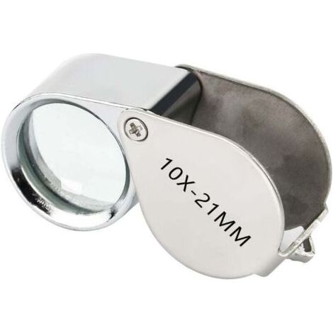 Loupe d'horloger et bijoutier, grossissement 10x, lentille de 21 mm pour réparation et précision (1/4)