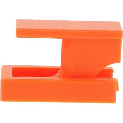 Support mural pour cannes à pêche, organisateur en plastique, lot de 5, orange - Portable et durable (1/5)