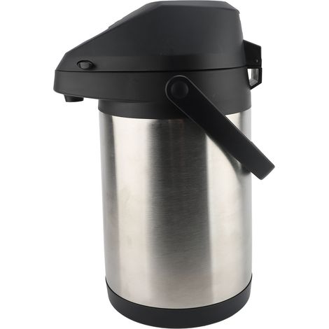 Isolierter Heiß- und Kaltwasserspender, 3000 ml Edelstahl-Innenraum, um 360° drehbare Kaffeekanne mit Pumpe für Getränke (1/2)