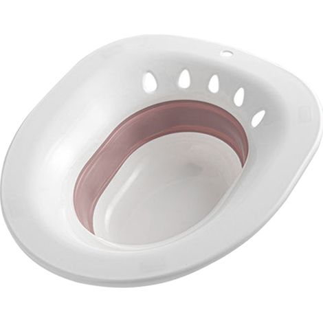 Bain de siège pliable - Pour toilettes, réutilisable, idéal post-partum, hémorroïdes, patients âgés et femmes enceintes (1/5)