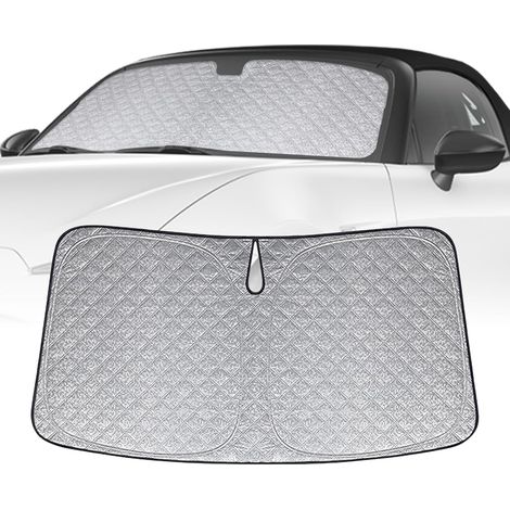 Pare-Soleil pour Pare-Brise Remplacement pour Mazda MX-5 2016-2024, Pliable Pare-Soleil pour Pare-Brise de Voiture, Bloque 99% des Rayons UV et Maintient Votre Véhicule au Frais,- (1/5)