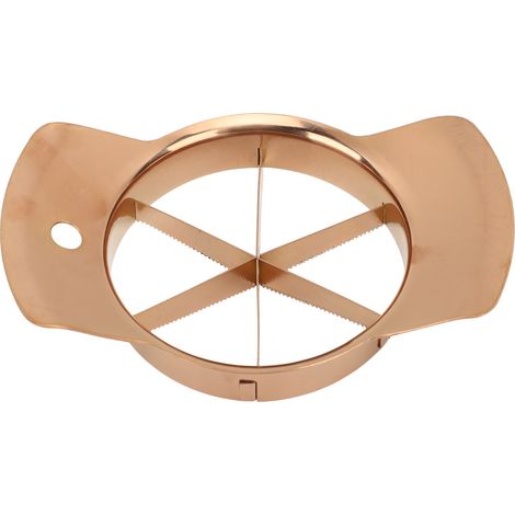 Tagliafrutta con separatore, realizzato in acciaio inox 304, pratico, sicuro e facile da usare per mele, arance, pere e frutti rossi. (1/5)