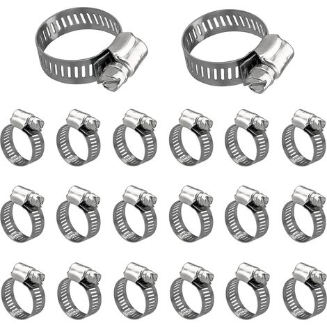 Colliers de serrage en acier inoxydable 201 pour tuyaux de gaz et d'eau, colliers en croix de style américain, semi-acier (1/5)