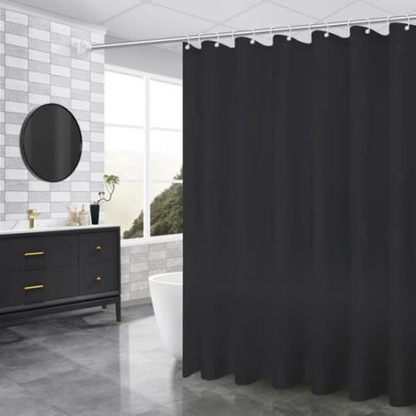 Rideau De Douche - 240x200 Cm - Peva Anti-moisissure Et Imperméable - Pour Salle De Bain - 1 Pièce (1/3)