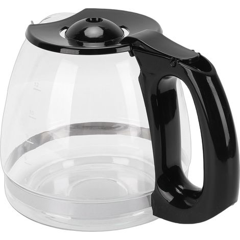 Cafetière en verre facile à nettoyer, résistante à la chaleur et au froid, avec carafe de rechange et poignée pour cafetière BD 12 tasses 1,8 L (1/5)