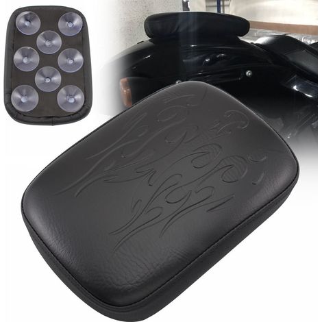 Coussin de selle à ventouse Harley-Davidson 8 avec motif de flammes, adapté à Harley-Davidson 883 1200 x 48 mm.