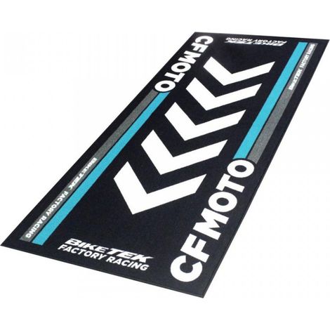 Tapis environnemental Biketek Garage Mat noir blanc bleu pour
