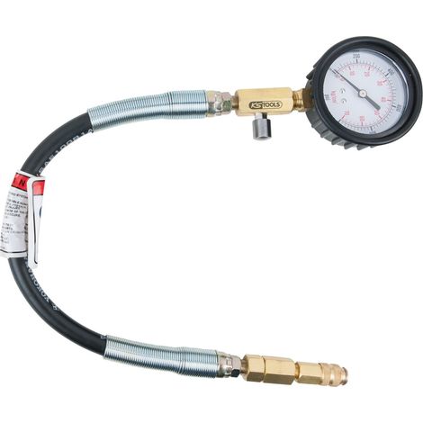 KS Tools Manometer mit Schlauch, 0-1000 psi, Ø 70 mm