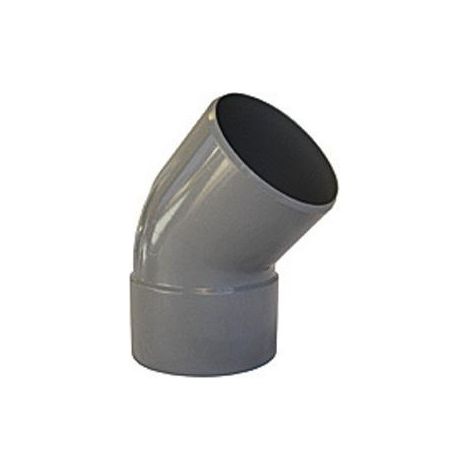 COUDE PVC A 45° POUR EVACUATION DOUBLE FEMELLE (1/2)