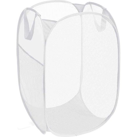 Panier à linge pliable en filet –Panier de rangement pliable, léger et résistant