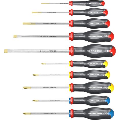 TOURNEVIS PROTWIST FACOM - JEU DE 10 TOURNEVIS