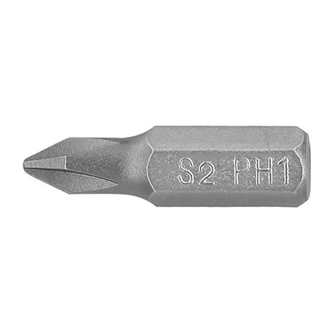 Puntas para destornillador Phillips PH1 - 25 mm - 15 puntas