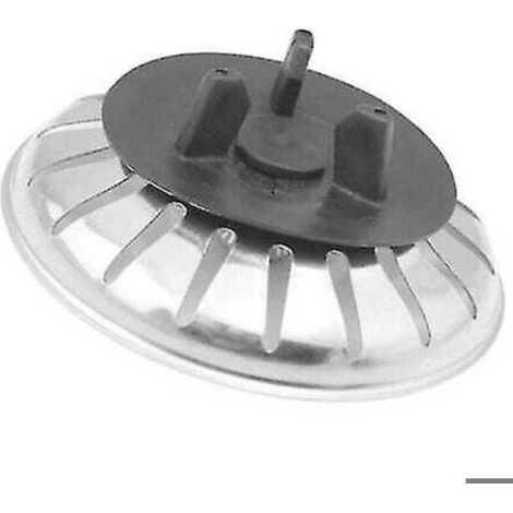 Bouchon de lavabo - - Compatible IKEA Atlant/Domsj - Acier inoxydable - Filtre 80 mm - Caoutchouc 55 mm (1/4)