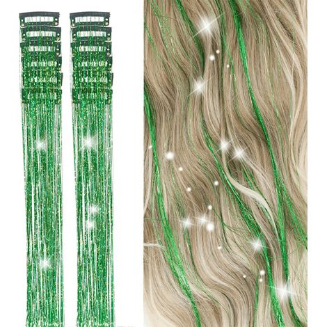 12 pièces Pinces à cheveux brillantes 6 pouces Pinces à cheveux sequins Résistantes à la chaleur Accessoires de cheveux de fée brillants Adaptées aux femmes Idéal pour la Saint-Valentin (1/4)