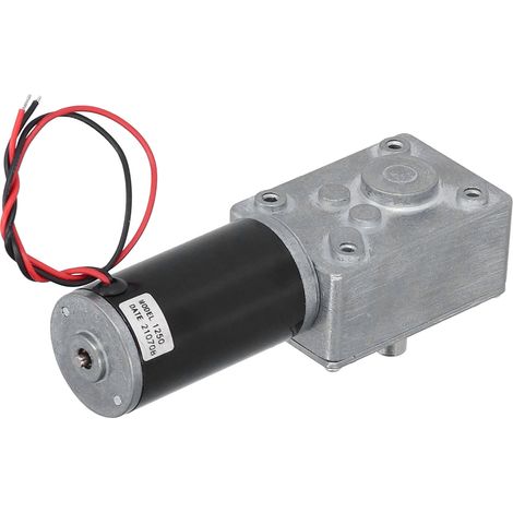 Schneckengetriebemotor, selbsthemmende Turbine, elektrische Untersetzungsmaschine aus Aluminium-Druckguss, 12 V, 80 U/min (1/5)