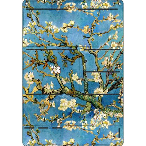Organizer da parete in feltro Bertoni Almond 45×65 cm - antracite, 8 tasche, stampa HD, decorativo e pratico (1/5)