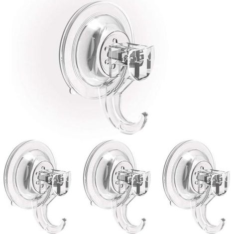 4 Ventouses Salle Bain Porte-Serviettes Carrelage (1/4)