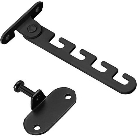Limitadores de ventana ajustables con función de inclinación - Material: acero al carbono, color negro, 1 unidad (1/5)