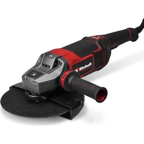 Einhell Professional amoladora angular TP-AG 230/2400 (2400 W, 230 mm de diámetro de disco, 71 mm de profundidad de corte, asa giratoria, antivibración, protección de corte, sin disco de corte)