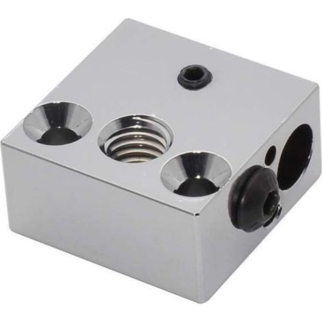 Bloc chauffant plaqué cuivre CR-10 haute température pour extrudeuses tous métaux Hot Ends Ender 3s V2 Ender 3 Pro Ender 5 Pro CR10 S4 S5 (cuivre) (1/5)