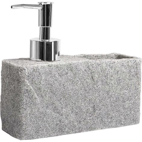Distributeur de savon pour évier de cuisine et salle de bain, distributeur de savon liquide imitation pierre pour les mains et la vaisselle B (1/5)