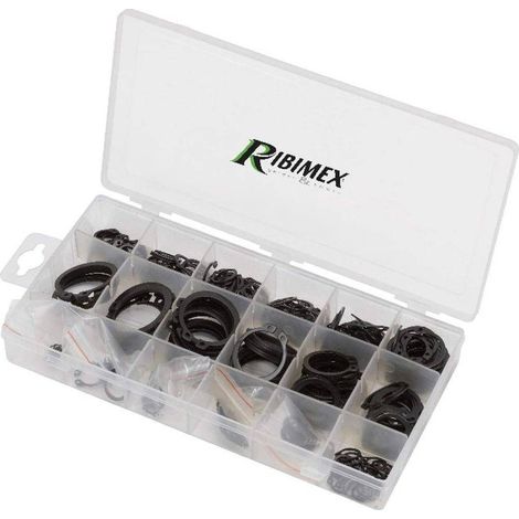 Lot de 300 Circlips Externes - Acier Traité - Coffret Pratique - Fixation Sécurisée et Durable - D-Work (1/2)
