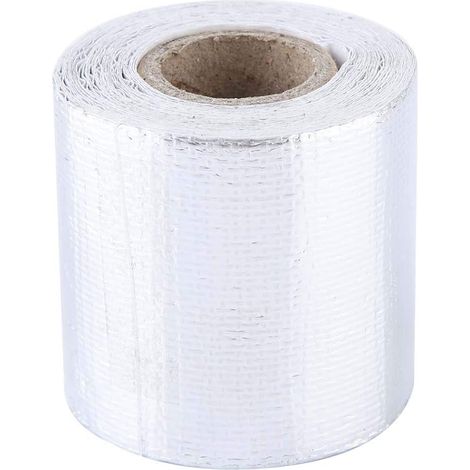 Aluminium Adhesive Tape Reflective Heat Shield Wrap Adhesive Tape for Repairing Insulating Seals Silver 5 m x 5 cm (1/5)