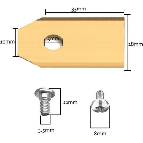 30 pièces tondeuse lame tondeuse à gazon remplacement tondeuse coupe pièce pour Husqvarna Automower jardin robot tondeuse outils (1/4)