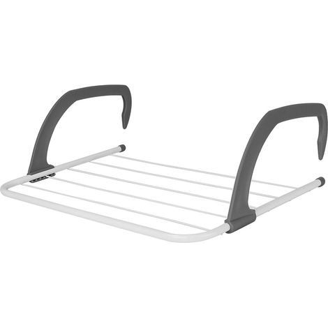 Clothes Drying Rack Airer 5 BAR Laundry Indoor Outdoor Folding Dryer GREY (1/5)