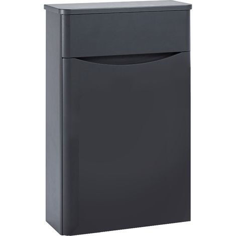 Orbit Contour Back to Wall WC Unit 500mm Wide - Graphite Grey (1/3)