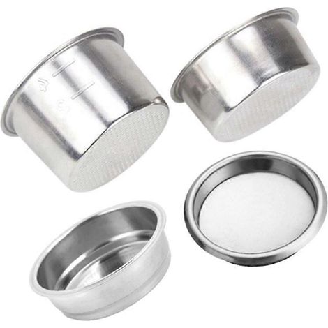 Lot de 4 filtres à café de rechange de 51 mm pour porte-filtre sans fond de machine à expresso Delonghi (1/5)