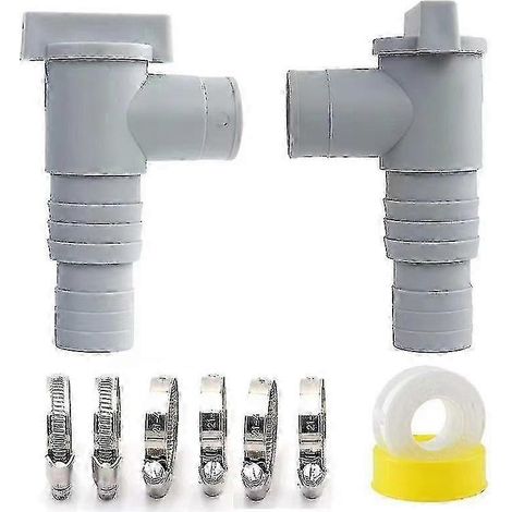 Ensemble de vannes d'arrêt pour piscine Intex Bestway Poolsun 2025, raccord de tuyau de 32 mm (1/5)