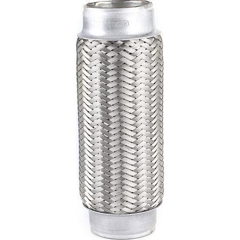 Tuyau flexible d'échappement en acier inoxydable, joint de dilatation pour réparation auto, tube accessoire 51x200mm (1/5)