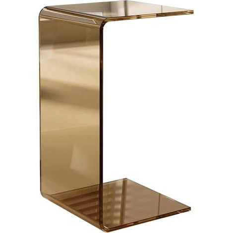 Table d'appoint en Acrylique, canapé de Luxe léger, Petite Table Basse, Table d'appoint Minimaliste, Table d'angle de Salon en Verre Transparent pour Les Petits Espaces du Salon (1/5)