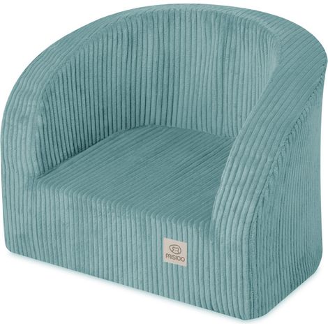 Siège enfant Misioo Dream Corner, bleu, velours côtelé de qualité supérieure (1/5)