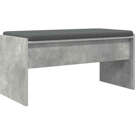 Maison Exclusive - Flurbank mit Kissen Beton Grau 83 x 38 x 40 cm