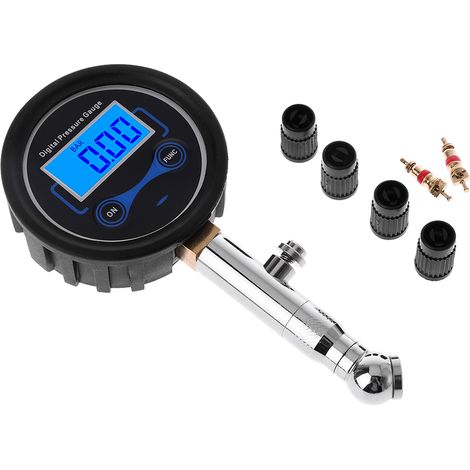 Manomètre numérique LCD 200 PSI pour pneus de voiture, outil de test durable (1/5)