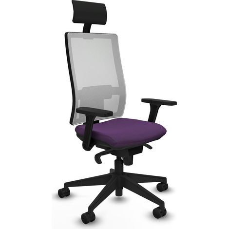 Piqueras y Crespo Horna Chaise de bureau violet réglable (1/3)