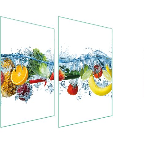 PIASTRA PROTETTIVA IN VETRO PER CUCINA 2x35x52 FRUTTA (1/5)