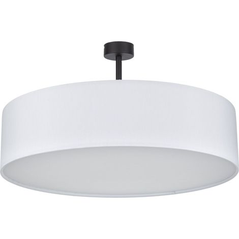 Deckenlampe Weiß Chrom Ø60cm Wohnzimmer Leuchte (1/5)