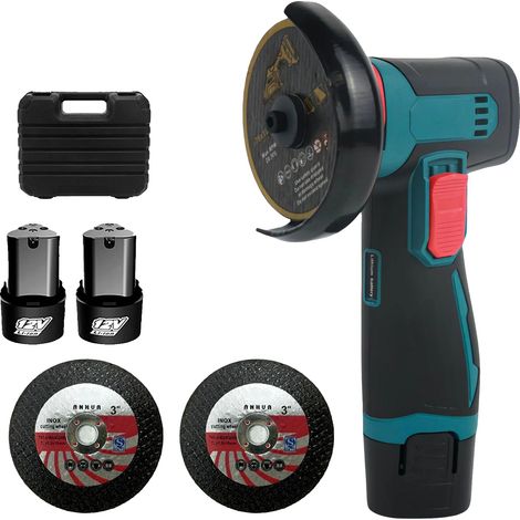 Meuleuse d'angle, sans fil, moteur puissant, 2batterie (1/2)