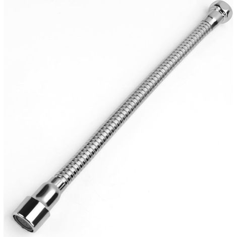 Rallonge de robinet de 20 cm, rotative à 360°, antidéflagrante et antirouille, adaptée aux robinets de salle de bain et de cuisine. (1/5)