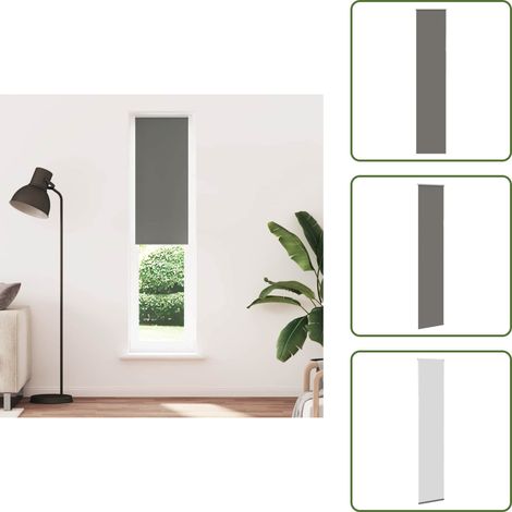 vidaXL Verdunkelungsrollo Grau 60x230 cm Stoffbreite 55,7 cm Polyester (1/5)