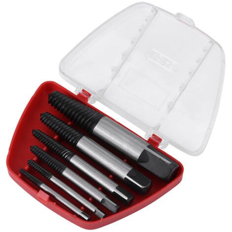 Kit de 6 extracteurs de vis HSS endommagées, pratique et facile à utiliser à des fins domestiques.