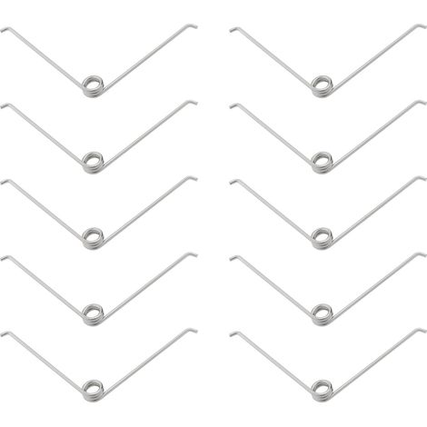 10pcs Ressort en Forme de V en Acier Inoxydable Petit Ressort de Torsion pour Les Outils de Sécateur Entretien Cisailles de Jardin Ciseaux de Coupe (1/5)