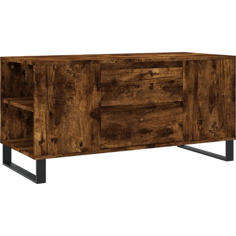 Maison Exclusive - Tavolino da Salotto Rovere Fumo 102x44,5x50cm Legno Multistrato